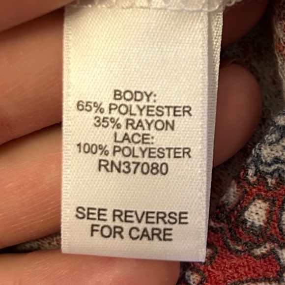 CATO Women’s Blouse, NEVER WORN, Open Lace Back, Size Small - Picture 6 of 7